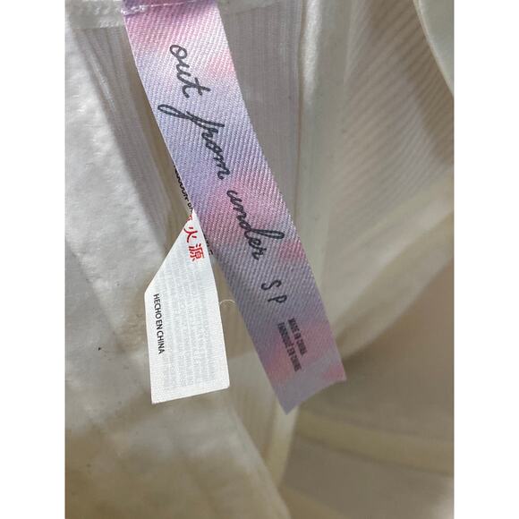 Urban Outfitters Out From Under White Lace Up Corset Bustier Cami Tank Top Sz S - Picture 3 of 4